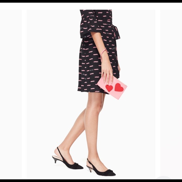 Kate Spade On Purpose Leather Heart Wristlet - Picture 3 of 6